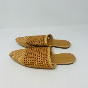 American Eagle Outfitters Womens Multi Tone Woven Slide Flats Size 9